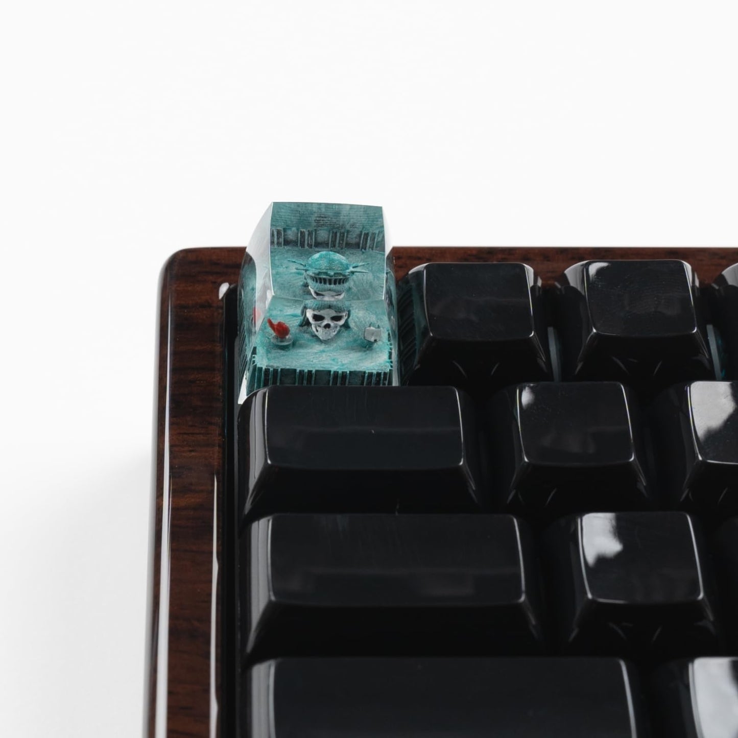 ULTRAEQUIP Artisan Keycaps Skull Resin Escape Custom Keycap 1U SA Prolfile Handmade Keycaps for MX Switch Mechanical Keyboards Key Cap (Statue_Skull)
