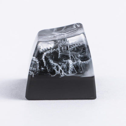 REDQIN Artisan Keycaps The Great Wall Shape SA Profile Handmade Keycap Escape Keycap Resin for Mechanical Keyboard