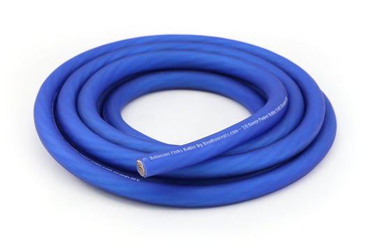 KnuKonceptz Kolossus Flex Kable 4 Gauge Power Wire Blue OFC (Sold in 5 Foot increments)