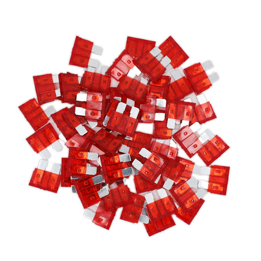 (40Pcs) 10 Amp Standard Automotive Fuse, 10A 12V 24V 32V Car Blade Fuses ATO APR ATS for Car/RV/Truck/SUV/Motorcycle/Boat