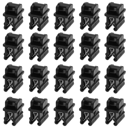 The Lord of the Tools 20PCS Cable Tie Mounts 15x10.8x3mm Plastic Zip Tie Bases Holders Wire Tie Edge Mounting Clips Fasteners Organisers for Cable Management Black