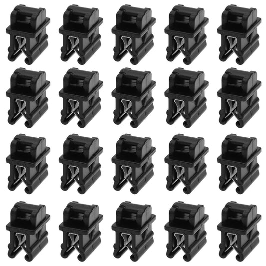 The Lord of the Tools 20PCS Cable Tie Mounts 15x10.8x3mm Plastic Zip Tie Bases Holders Wire Tie Edge Mounting Clips Fasteners Organisers for Cable Management Black