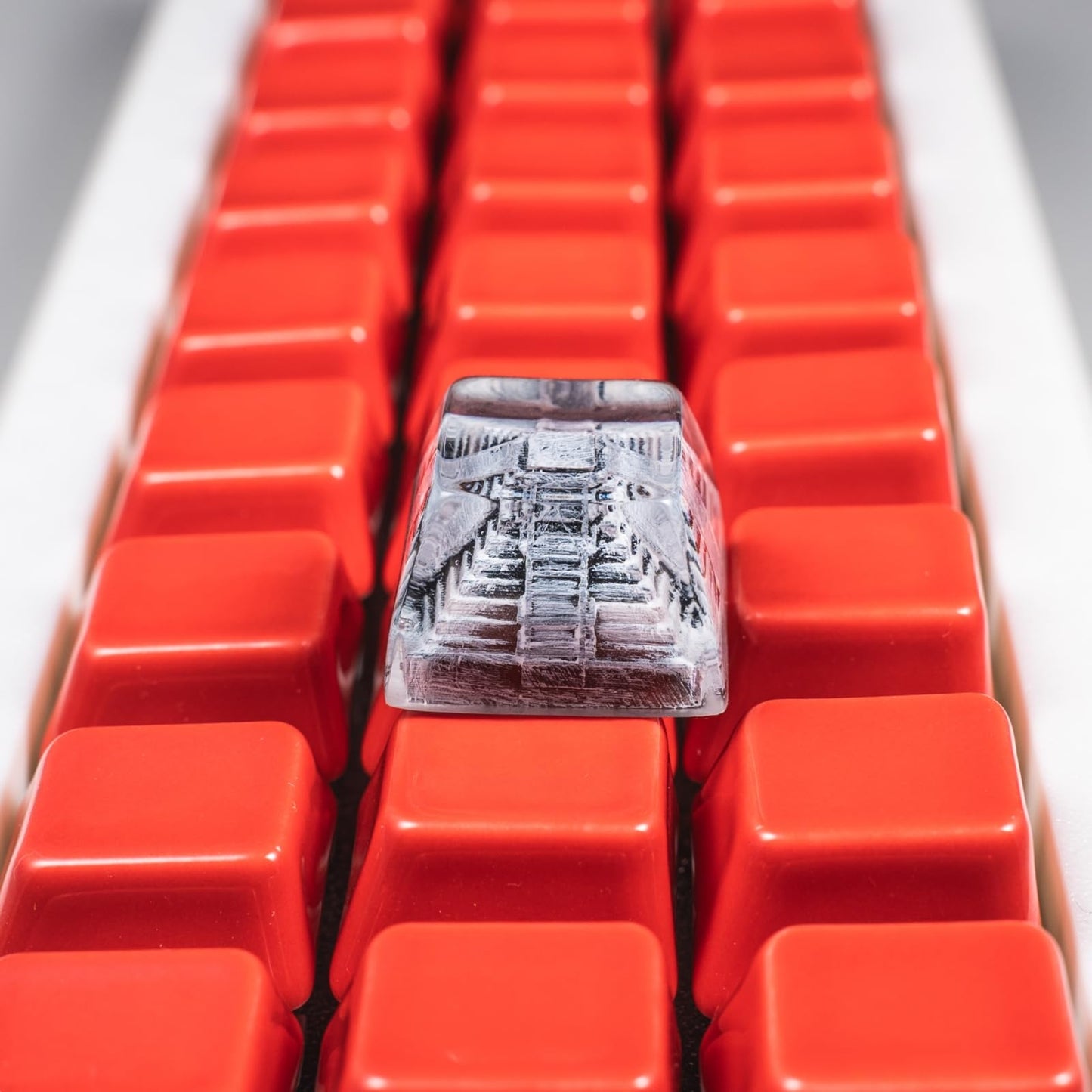 Artisan Keycaps Famous Landscape Series Resin Esc Keycap for Mechanical Keyboard (Snow Relics-SA R3 Profile)