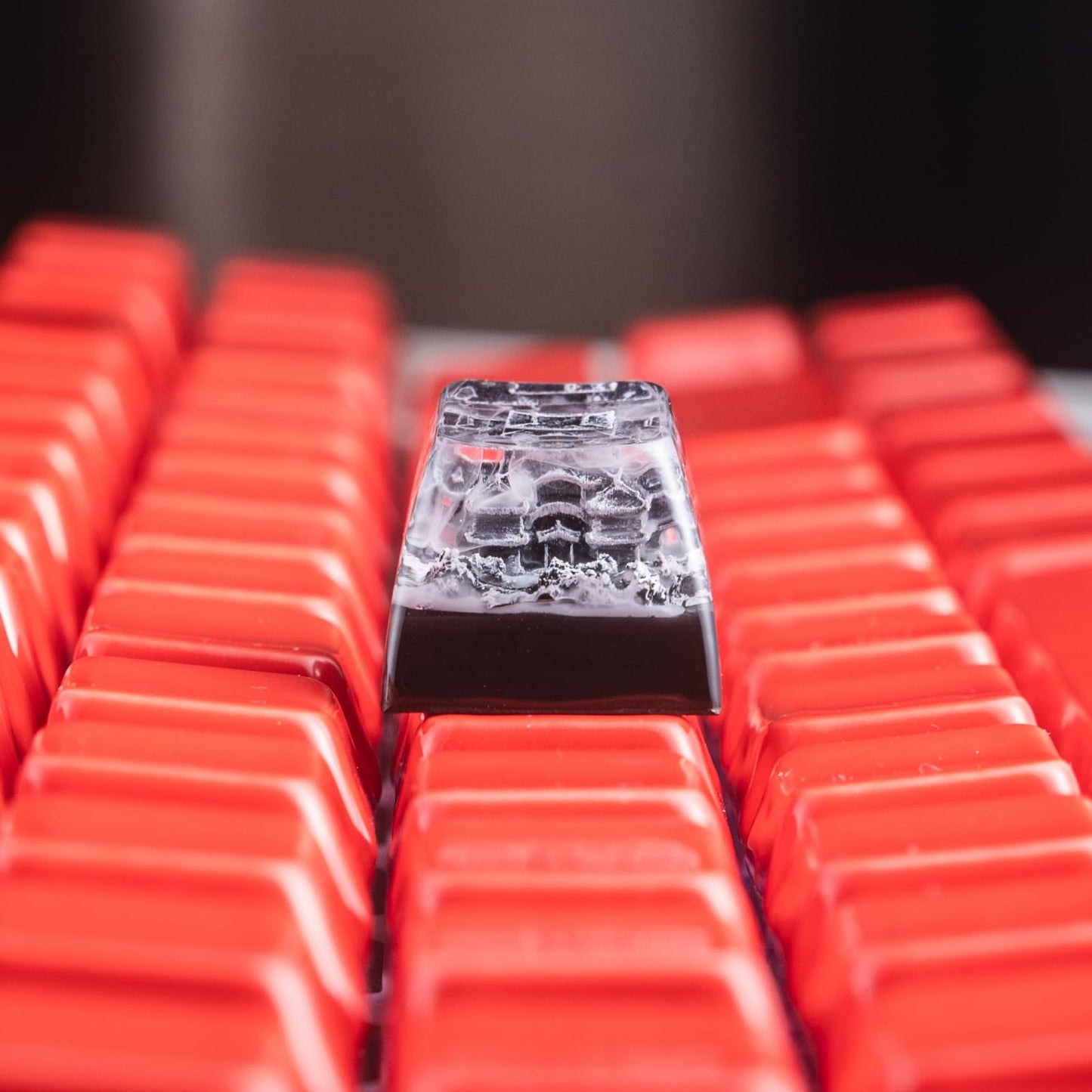 REDQIN Artisn Keycap Custom Keycaps Black Samurai Japanese Dojo Handmade Resin Escape 1U Artisan Keycaps for Mechanical Keyboard Keycap Cherry MX Switch FJ