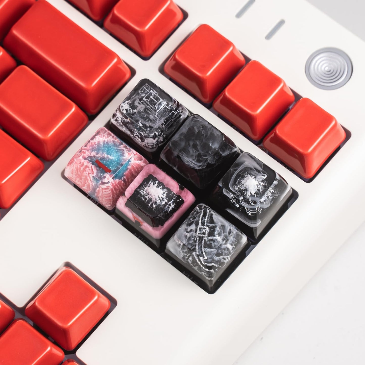 REDQIN Artisan Keycaps Famous Landscape Series Keycap for Mechanical Keyboard (4. Tianzi Stone Fores)