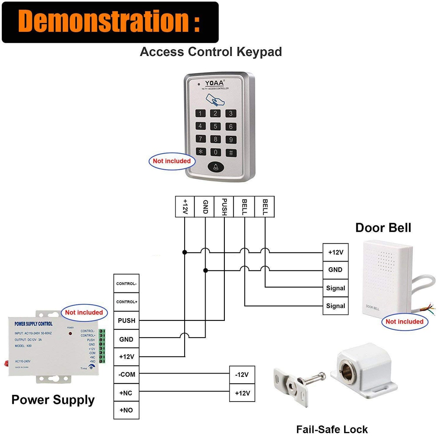 MATEE DC12V Metal Fail Safe Mode Multifunctional Mini Electric Cabinet Lock for File Cabinet & Display Case