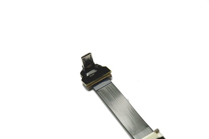 Permanent Short FPV Flat Slim Thin Ribbon FPC Cable Micro USB 90 Degree to Standard USB A for sync and Charging (5CM)