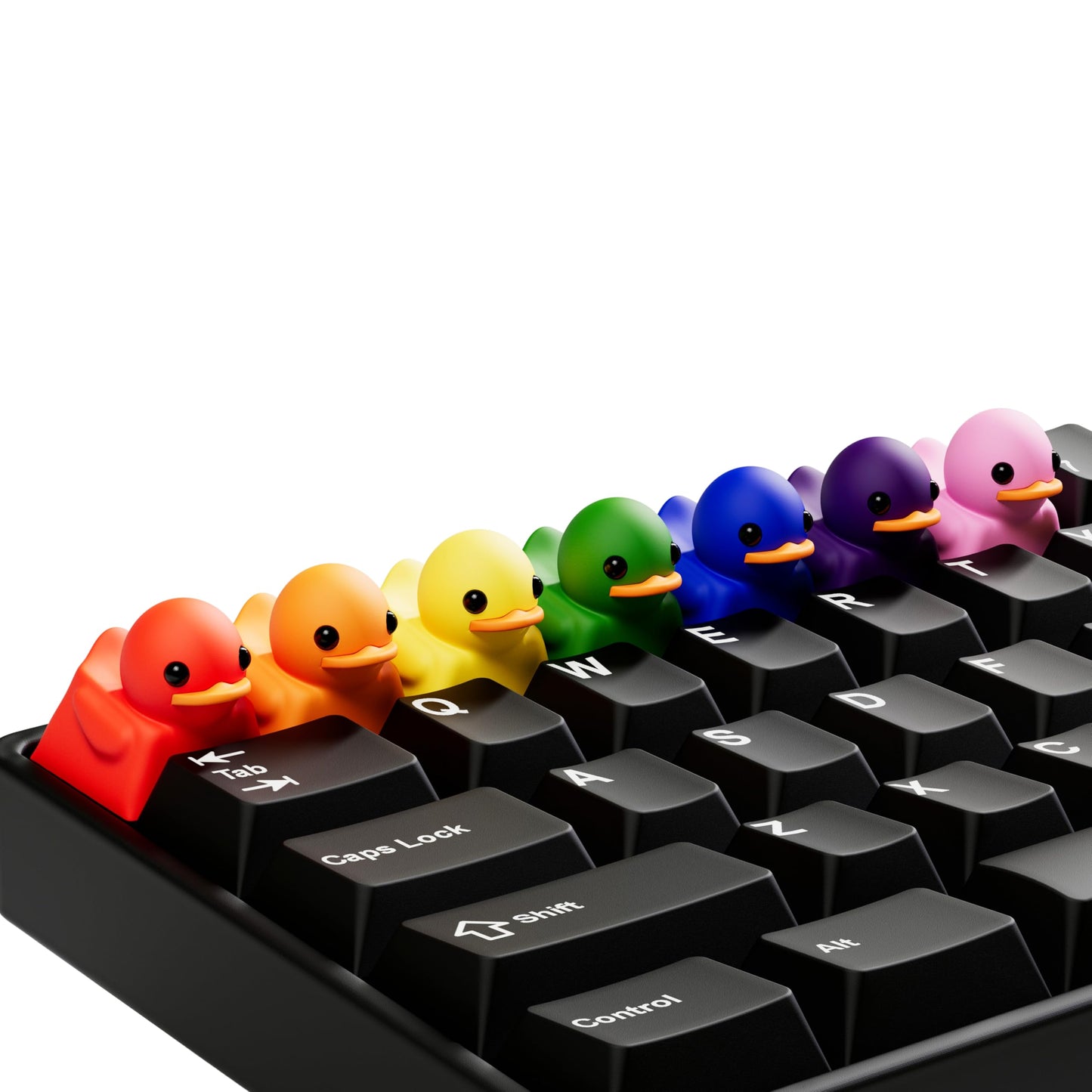 Duckeys Duck Keycap - ABS PVC Keycap Replacement, for MX Mechanical Keyboards, OEM Profile, Custom ESC Key Replacement - White
