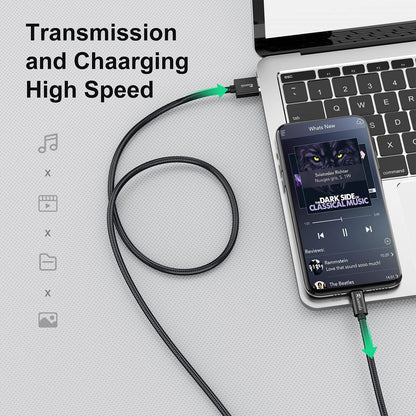Ruaeoda Long Micro USB Cable Android Charger 20ft with Gold-Plated PS4 Charger Cable - High Speed 2.0 USB A Male to Micro USB Nylon Braided Cable for Android Phone