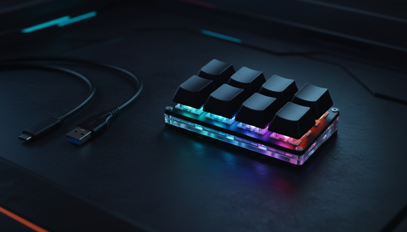 8-Key Keypad And USB Cable