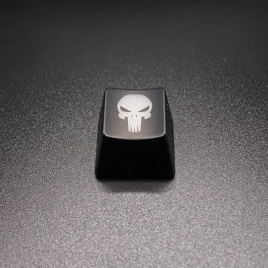 BTXETUEL Skull Backlit Artisan Keycaps for Cherry MX Mechanical Keyboard, SA Profile, ABS Translucent Backlight (Skull 2)
