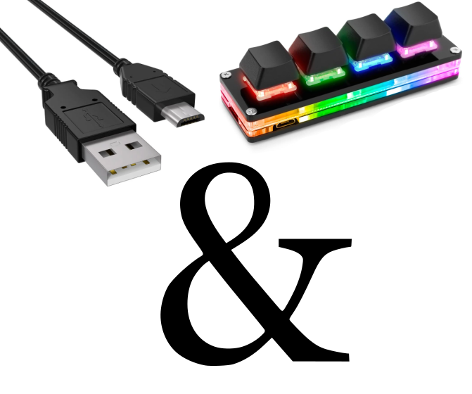 4-Key Keypad And USB Cable