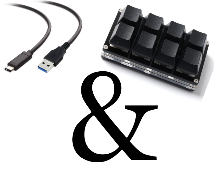 8-Key Keypad And USB Cable