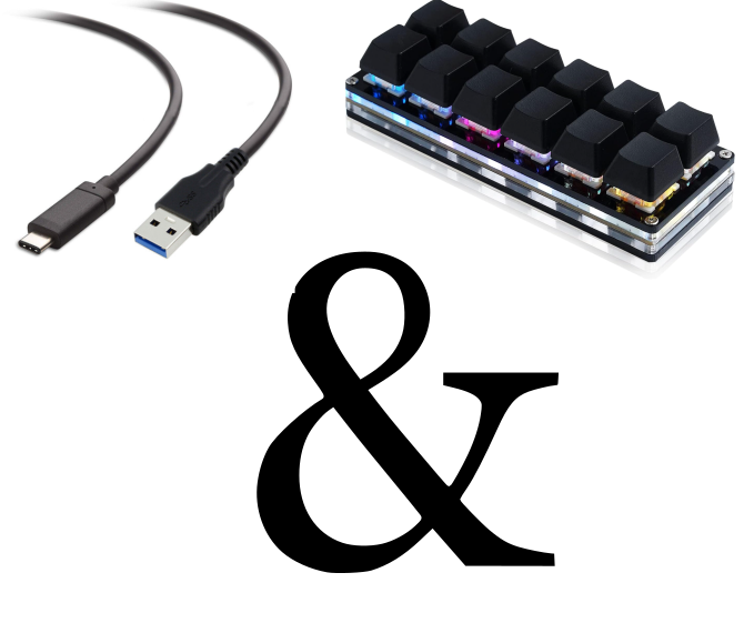 12-Key Keypad And USB Cable