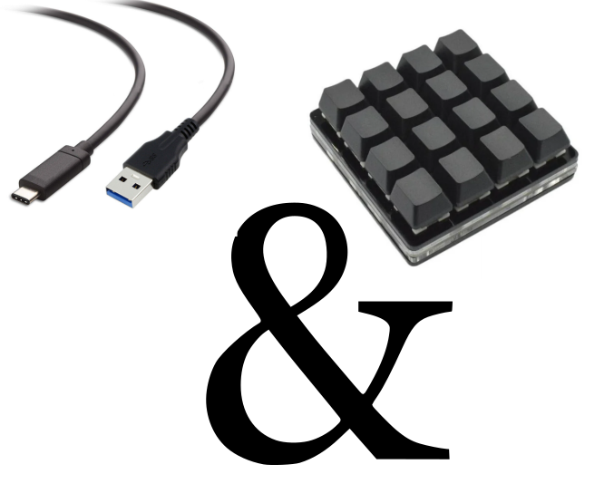 16-Key Keypad And USB Cable
