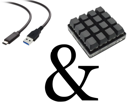 16-Key Keypad And USB Cable
