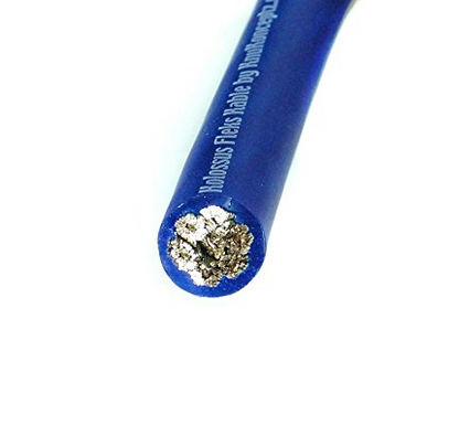 KnuKonceptz Kolossus Flex Kable OFC 0 Gauge Power Wire Copper Cable Blue 1/0 AWG